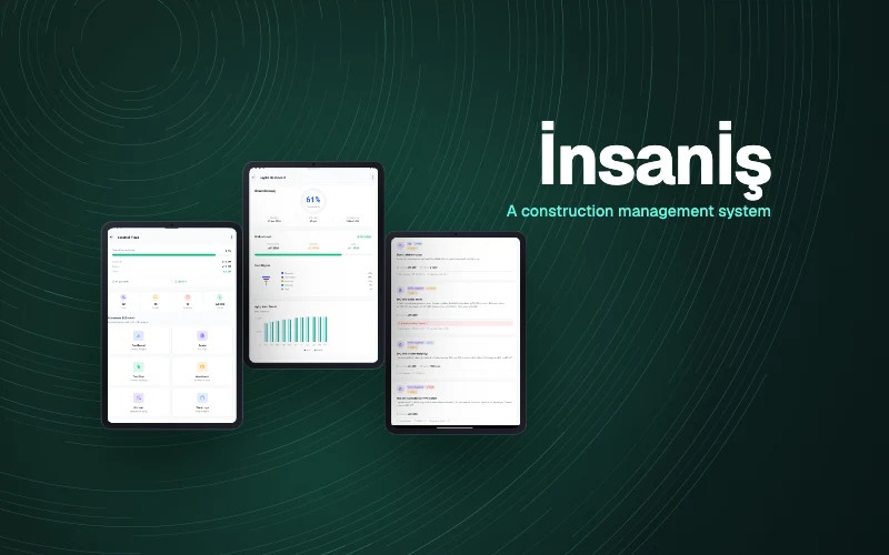 İnsanİş planşet tətbiqinin ekranları