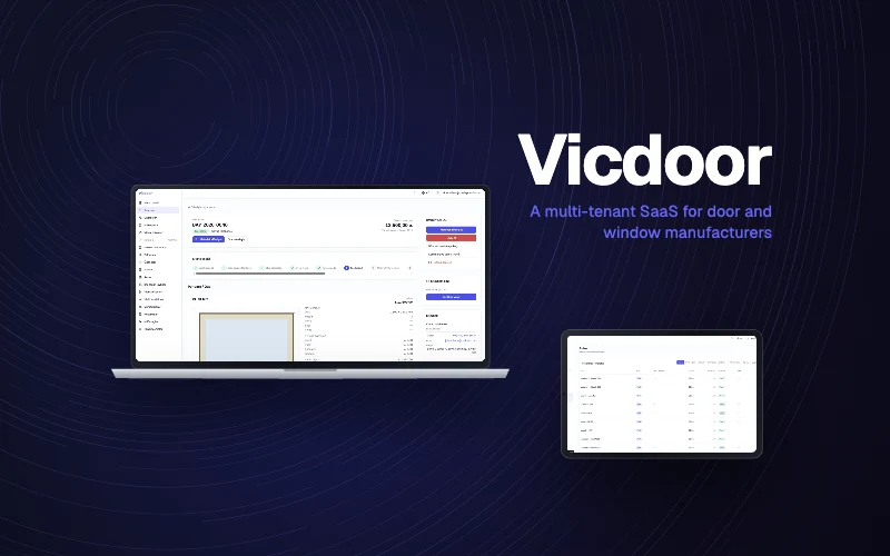 Vicdoor veb tətbiqi noutbuk və planşet ekranında